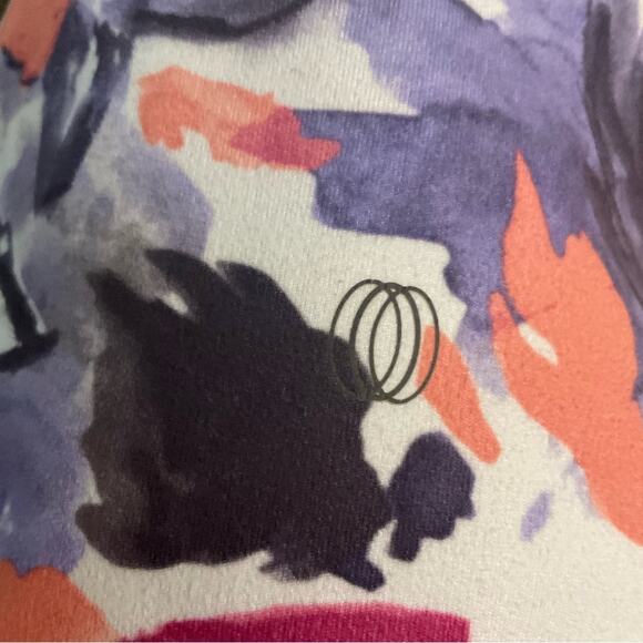 Balance Collection Floral High Waist Moisture Wicking Capri Leggings No Size - Picture 8 of 9